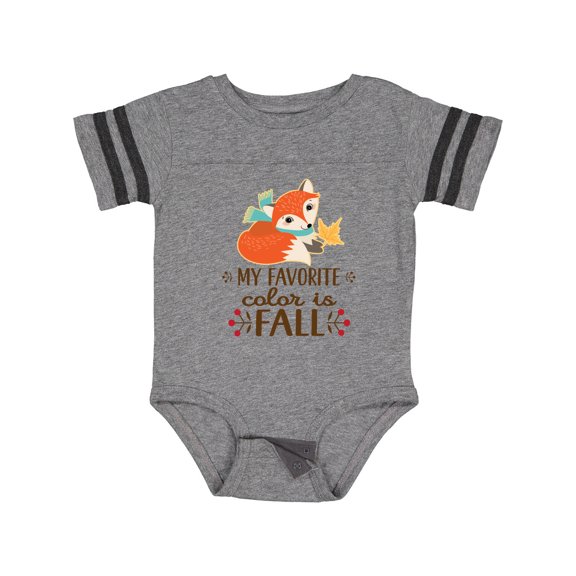 Inktastic October Favorite Color is Fall Girls Baby Bodysuit