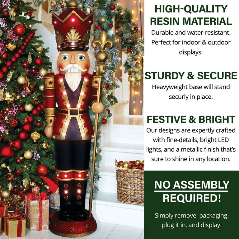 Hi-Line Gift Ltd. Wooden Finish Small Nutcracker Statue