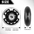 thumbnail image 5 of BESTSKY 8-Pack Inline Skates Wheels 64mm with Bearings for Indoor and Outdoor Replacement - High Performance Sturdy Wheel for Smooth Riding Upgrades Black, 5 of 7