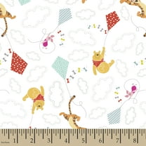 Springs Creative 18" x 22" Cotton Disney Pooh and Friends Flying Kites Precut Sewing & Craft Fabric