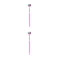 thumbnail image 4 of Cepillos de pelo Jumpingount para adultos 3 lados para hogar Hotel viaje Violeta 2piezas, 4 of 5