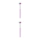 thumbnail image 4 of Vogacara Cepillo de portátil para adultos, hogar, hotel, mujeres, hombres, cepillo de dientes, herramienta de limpieza de 360 ​​grados, Violeta 2piezas Vogacara CBP444138, 4 of 5