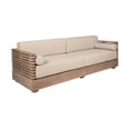 thumbnail image 5 of Vivid Outdoor 4 Piece Conversation Set in Light Eucalyptus Wood with Cushions, 5 of 15