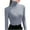 Gray-02, variant on STETMN Women's Turtleneck Shirt Casual Long Sleeve Slim Tops Lightweight Warm Layer T-Shirt