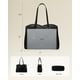 thumbnail image 5 of Bolsa de mano para portátil LOVEVOOK de 43 cm para mujer, negra, impermeable, 5 of 8