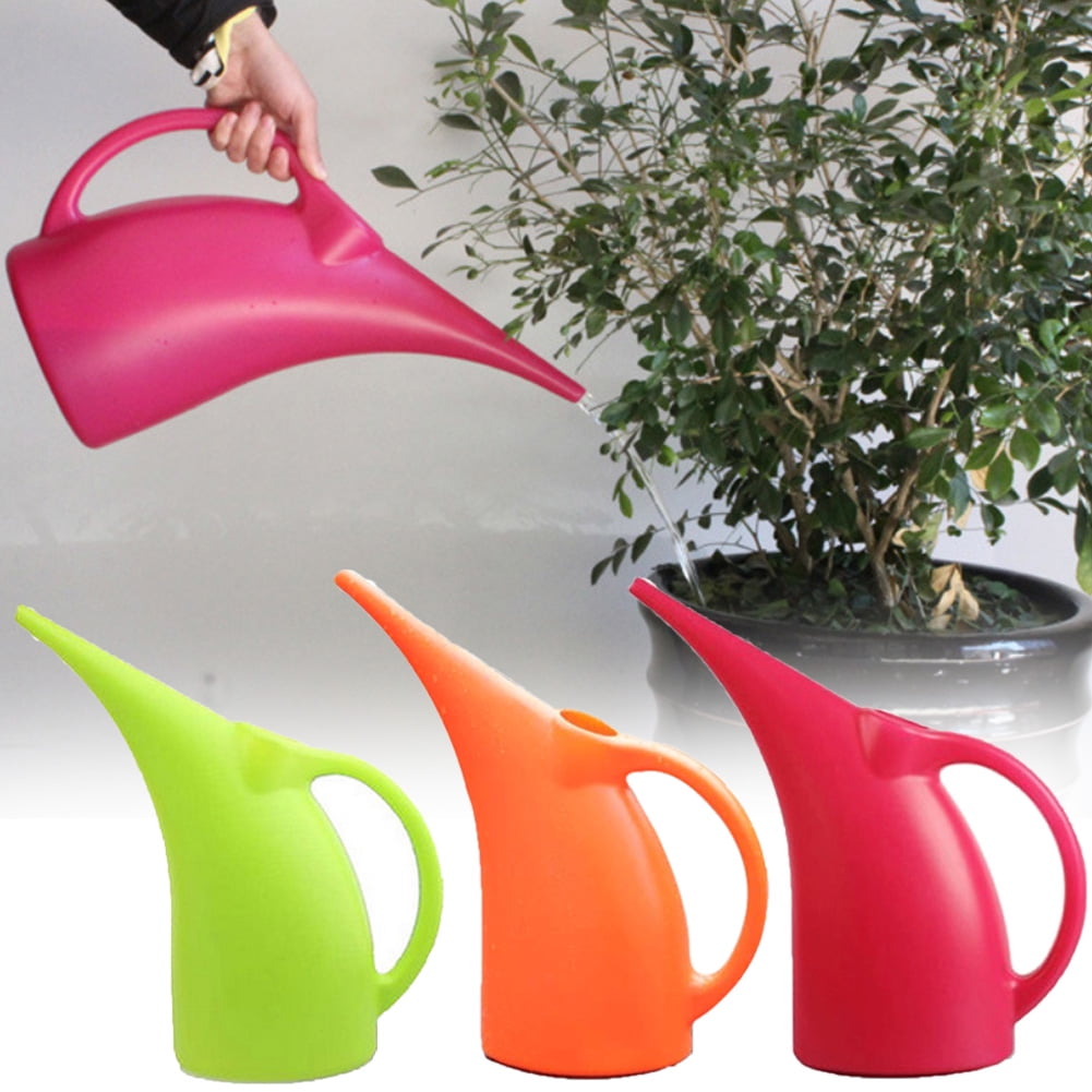 Yardwe 3L Plastic Watering Can Flower Watering Pot Plant Mister with Long Spout for Seedlings Plant Garden Tool 