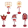 thumbnail image 6 of Christmas Street Sign Decorative Light with Bowknot Wooden Christmas Festival Display Window Desktop Atmosphere LED Light, 6 of 6
