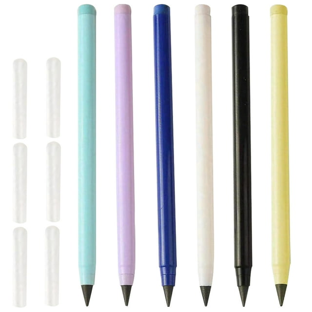 6Pcs Everlasting Pencils Reusable Pencils No Sharpening Pencils Infinity Pencils for Students