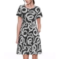 thumbnail image 1 of Disketp Snake para Vestido de Manga Corta para Mujeres, Vestidos de Verano para Mujeres, Casual y Holgado para la Playa, 1 of 6