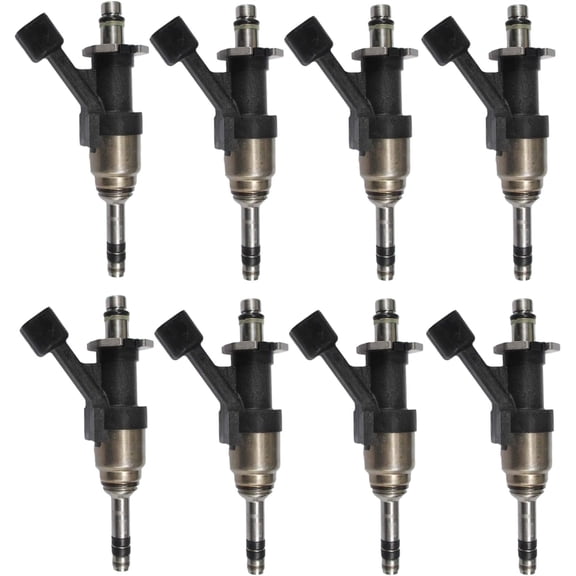 AURUS NEW 8PCS 12668390 FUEL INJECTORS COMPATIBLE WITH 2014-2017 CHEVROLET SILVERADO 1500, 2015-2017 CHEVROLET SUBURBAN, 2015-2017 CHEVROLET TAHOE, 2015-2017 GMC YUKON (SET OF 8)