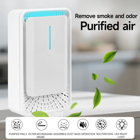 Purificador de aire con eliminación bactericida inteligente de olores y reducción de PM2.5. Compatible con el hogar y la oficina.
