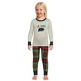 thumbnail image 3 of Dearfoams Toddler Unisex Plaid Bear Matching Family Pajamas Set, 2-Piece, Sizes 2T-5T, 3 of 12
