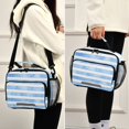thumbnail image 6 of ALAZA Stripes Tie Dye Lunch Box Insulated Cooler Bag Reusable Tote Bags Shoulder Strap, 6 of 7