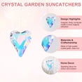 thumbnail image 2 of Uxcell Paquete de 10 Atrapa Luz de Jardín Coloridos, Cristales Colgantes de 0.7 Pulgadas, Atrapa Luz de Cristal en Forma de Corazón para Ventanas [Azul Cielo], 2 of 7