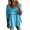 Blue women's boho tops a1, variant on Women's Fall 3/4 Sleeve Round Neck Embroidery Boho Tops Solid Casual Basic Pullover Tshirt Loose Blouses Trendy Winter Vacation Fashion Clothes, Gray XL