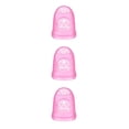 thumbnail image 1 of Methold Silicona guitarra puntas de los dedos protectores de dedos ukelele Fingerstall transparente no alergénico reutilizable instrumentos Type1 NO1, 1 of 6