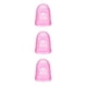thumbnail image 3 of sweethay Puntas de dedos de guitarra de silicona Protectores de dedos Protector antideslizante Ukulele Fingerstall Instrumentos musicales no Rosa M 3Conjunto, 3 of 6