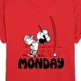 thumbnail image 3 of Peanuts - Lucy Monday - Juniors Ideal Flowy Muscle T-Shirt, 3 of 5