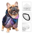 thumbnail image 3 of Balery Beautiful Flower Blue Bird Sudadera con Capucha para Perros Pequeños – Ropa para Mascotas, Disfraz para Perros y Gatos, Ideal para Fiestas y Cosplay-X-Small, 3 of 7