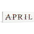 thumbnail image 1 of ARTCANVAS APRIL Girls Name Room Decor Canvas Art Print - Size: 60" x 20" (1.50" Deep), 1 of 9