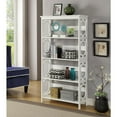 thumbnail image 2 of Convenience Concepts Omega Four-Shelf Bookcase in White Wood Finish, 2 of 4