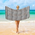 thumbnail image 3 of Oversized Beach Towel Extra Large Absorbent Microfiber Bath Towels Soft Quick Drying Different Pumpkin Face 74"x37", 3 of 5