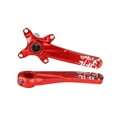 thumbnail image 2 of Greeniant Hollowtech manivela resistente al desgaste eje central aleación de aluminio ciclismo disco estriado bielas huecas 34T/36T platos y Ciclismo Manivela roja/izquierda derecha, 2 of 6