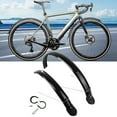 thumbnail image 1 of DYNWAVECA Folding Bike Front Rear Fenders Mud Guards Wheel Protection Sturdy Mudflaps Bike Mudguards for Riding Outdoor for 26inch withHooks, 1 of 10