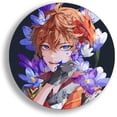 thumbnail image 7 of 9 Pack/Set Game Genshin Impact Badge Kazuha Yae Miko Venti Hu Tao Xiao Cosplay Cute Flower Brooch Pin insignia Accessories for Bag Decorate Gifts, 7 of 7