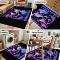 thumbnail image 5 of 3'x5' Area Rugs, Purple Dinosaur Indoor Outdoor Area Rug for Living Room Bedroom, JUST A Boy Who Loves Dinosaur Jungle Animals Washable Bathroom Rugs Kitchen Floor Carpet Mats Home Decor Aesthetic, 5 of 8