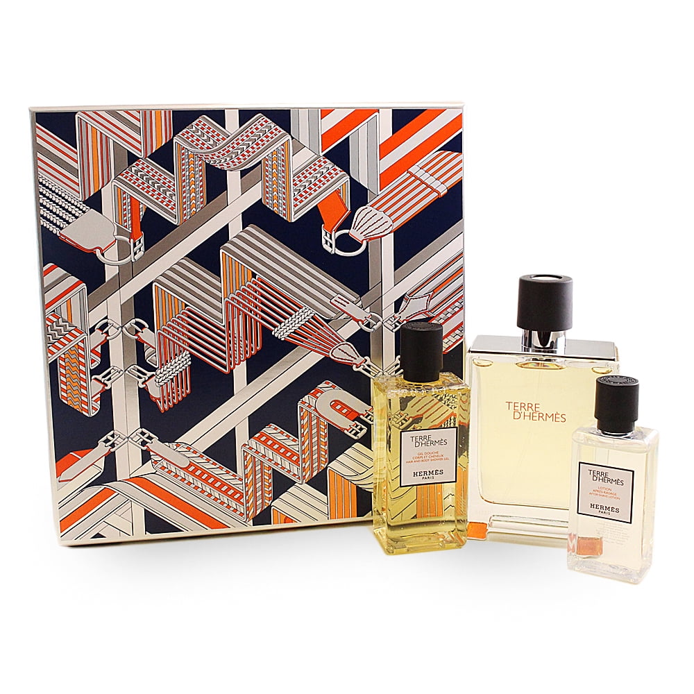 Hermes Hermes Terre D' Hermes Cologne Gift Set for Men, 3 Pieces