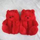 thumbnail image 1 of Zapatos de Interior de oso de peluche para mujer, Zapatillas de casa de piel de Animal lindo, deslizantes divertidos, zapatillas de felpa para mujer, diseñador, Invierno, 1 of 4