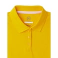 thumbnail image 2 of Wonder Nation Girls School Uniform Interlock Short Sleeve Polo Shirt, 2-Pack, Sizes 4-18 & 10-16 Plus, 2 of 3