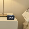 thumbnail image 2 of sruoe Alarm Clock, Digital Clocks, Clock Alarm Bedside, Clock Alarm Radio, Clock Alarm Digitalalarm, Mirror Digital Clock, Heavy Sleepers Alarm Clock, Wood, 2 of 5