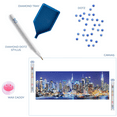 thumbnail image 5 of DIAMOND DOTZ® City Lights Landscape Diamond Painting Kit - 11.4" x 29.5", 5 of 6