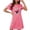 Hot Pink, variant on Sakmal Valentines Womens Moomoo Nightgowns Short Sleeve Soft Love Moomoo Dress Heart Print Short Ladies Nightgown L