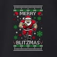 thumbnail image 3 of Wild Bobby Merry Blitzmas, Football Christmas Sweater Design | Holiday Youth Longsleeve Shirt, 3 of 5