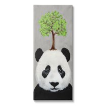 Stupell Industries Panda Bear & Tree Nature Portrait Animals & Insects Painting Gallery Wrapped Canvas Print Wall Art