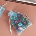 thumbnail image 4 of HRX Package 100pcs Organza Bags 4 x 6 inch, Mini Sheer Drawstring Organza Mesh Bags Drawstring Sheer Jewelry Pouches for Small Gift Christmas Party Candy Blue, 4 of 8