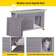 thumbnail image 5 of AIVITUVIN Wooden Dog House Puppy Kennels for Large/Medium/Small Dogs, Gray, 5 of 9