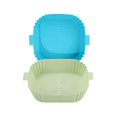 thumbnail image 1 of Silicone Liners, Pots Basket Non Stick Baking Oven Accessories Blue & Green, 1 of 5