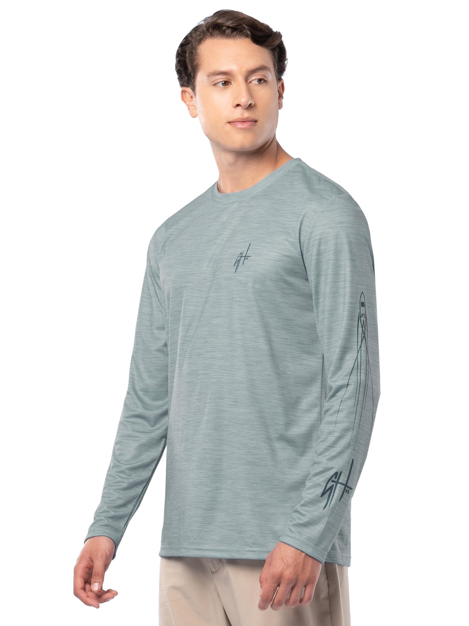 GH BY GUY HARVEY Men's Long Sleeve Sun Protection Top Sizes M-2XL