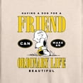thumbnail image 3 of Peanuts - Dog Friend Make Ordinary Life Beautiful - Women's Lightweight French Terry Long Sleeve Shirt, 3 of 6