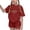 Red, variant on CYRBOKO Girls Outfit Sets, Elastic Waist Casual St.Patrick's Day Short Sleeve Two-piece Sets Green Size 8 T