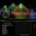 thumbnail image 2 of Guirnalda de luces Kemooie para exteriores, 400 LED, 8 m x 1 m, multicolor, 2 of 6