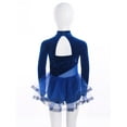 thumbnail image 3 of LiiYii Kids Girls Sequin Leotard Ballet Tutu Dress Lyrical Ballerina Outfit Modern Ballroom Dance Costume Blue 6, 3 of 7