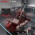 thumbnail image 4 of YODOLLA Hack Squat and Leg Press Machine, 2-in-1 Adjustable Lower Body Workout Equipment with Linear Bearing and Weight Storage, Heavy Duty Leg Exercise Machine for Home Gym, 4 of 8