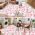 thumbnail image 5 of 3'x5' Rug for Living Room Bedroom, Valentine's Day Washable Area Rugs Non-Slip Carpet Mats, Pink Rainbow Love Heart Polka Dots Spring Indoor Low Pile Area Rug Runner for Kitchen, Mudroom, 5 of 8