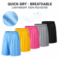 thumbnail image 3 of Men's Athletic Shorts 5-Pack, Quick-Dry Breathable Loose Fit with Elastic Waist for Running, Gym and Basketball, 3 of 10