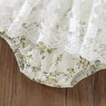 thumbnail image 5 of Eashery Baby Casual Tulle Romper Solid Ruffle Lace Baby Rompers Boy Girl White 9-12M, 5 of 5